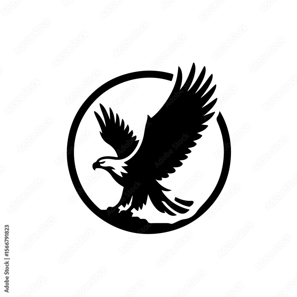 Obraz premium eagle silhouette ,eagle vector