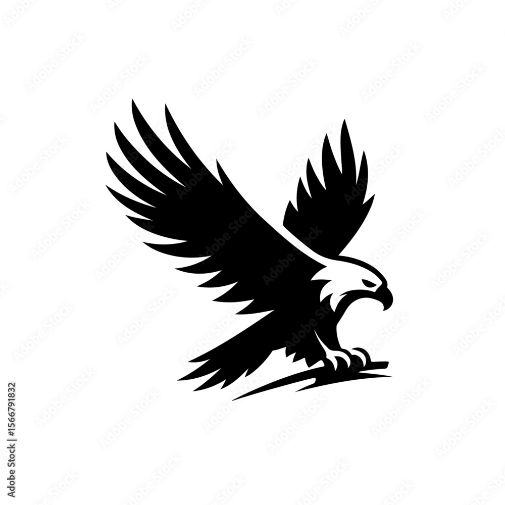 Obraz premium eagle silhouette ,eagle vector