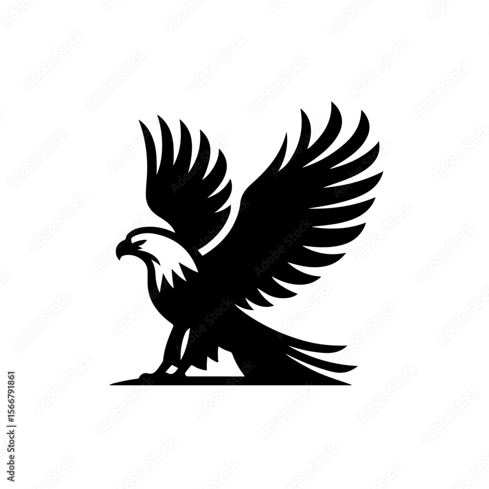 Obraz premium eagle silhouette ,eagle vector