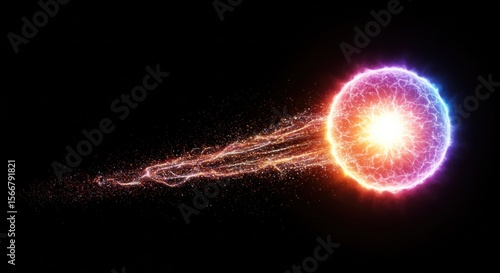 Vibrant glowing orb