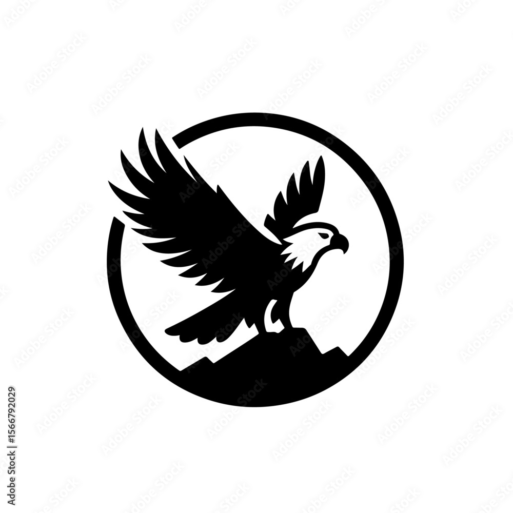 Obraz premium eagle silhouette , eagle vector