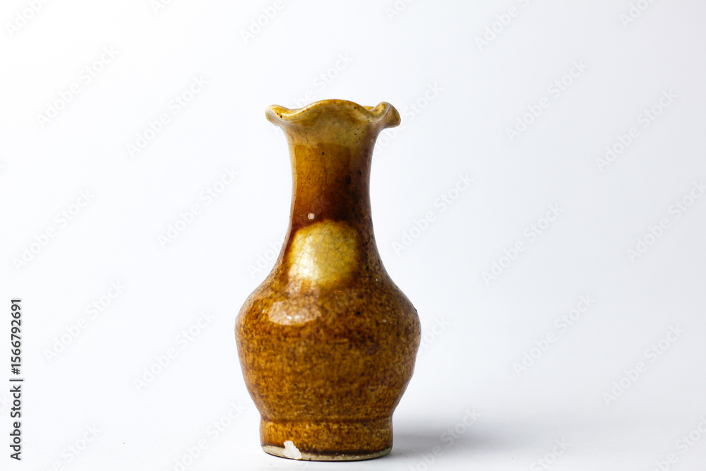 small flower pot souvenir, flower pot decoration isolated on white background small flower pot souvenir, flower pot decoration isolated on white background