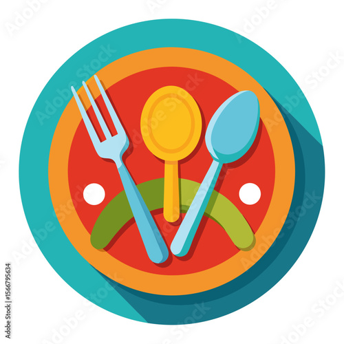 plate with cutlery