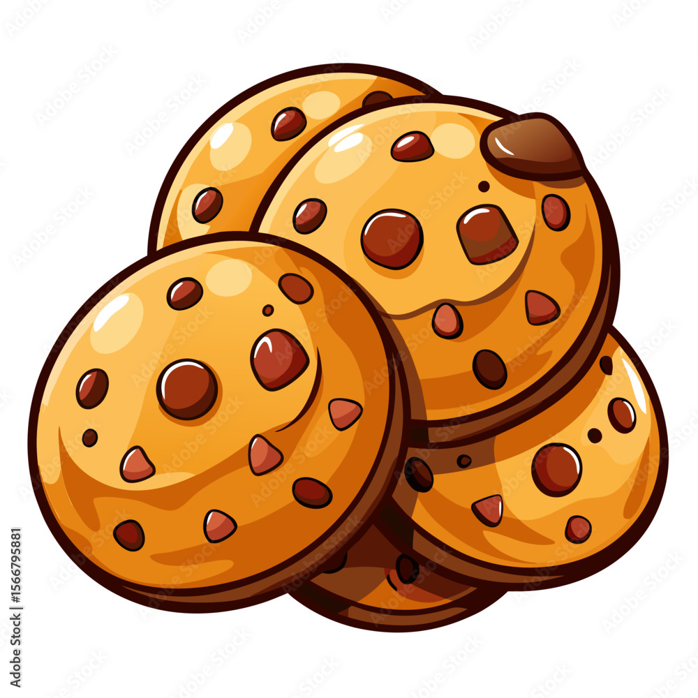 Fototapeta premium chocolate chip cookie