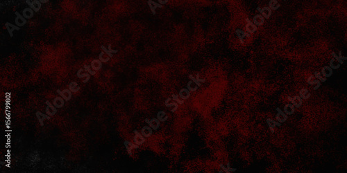 Red color powder explosion isolated on black background. Colorful dust explode. Paint Holi, dust particles splash. Network concept with spray. Futuristic technology element. 3D rendering.