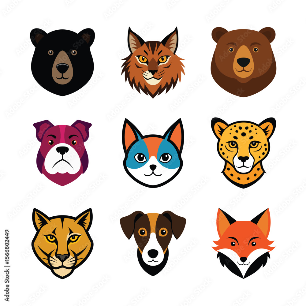 Fototapeta premium set of animal