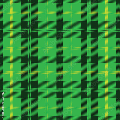 Seamless green plaid pattern. Textile design.