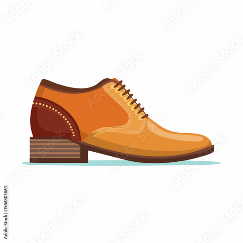 Sophisticated Footwear: An illustration showcases a classic shoe exuding elegance and style, perfect for various formal occasions.