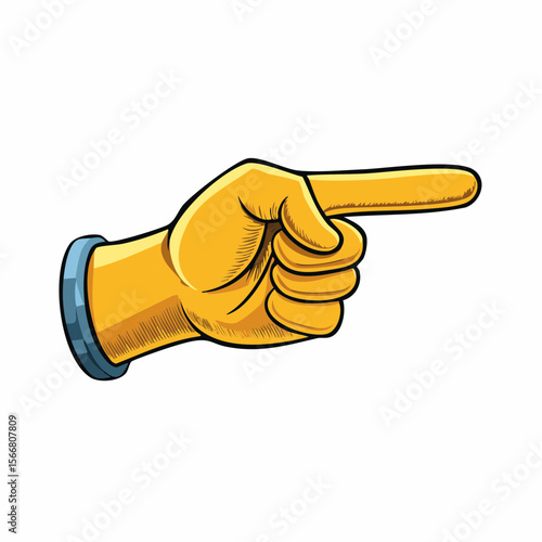 Pointing Finger Icon: A striking cartoon illustration of a hand, its index finger extended to point the way, set against a clean, uncluttered background.