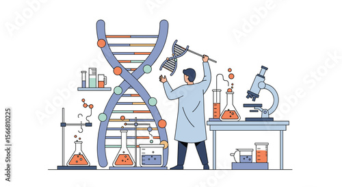 Exploring genetic engineering and molecular biology through advanced laboratory research techniques and scientific discovery
