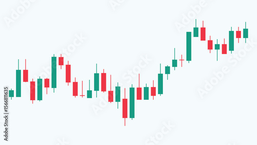 Candlestick Chart,  trading graph, Trend of business, stock market investment, digital currency