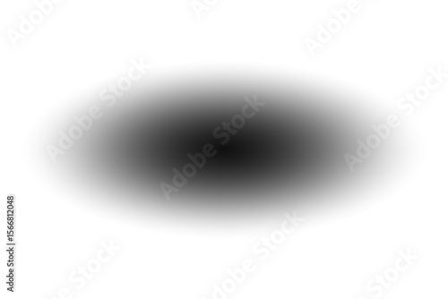 A black blurry oval on a transparent background, perfect for overlay and shadows