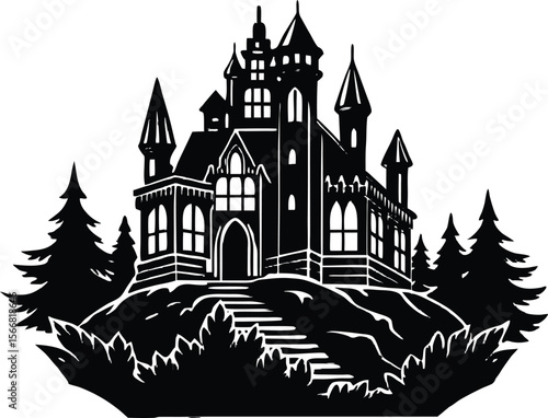 Victorian Castle Procreate Vector