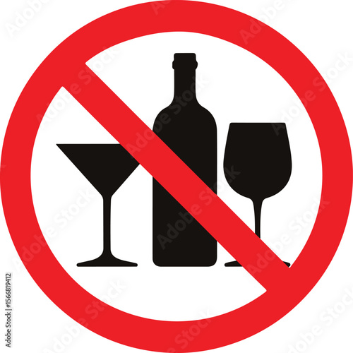 Do not drink alcohol in this area