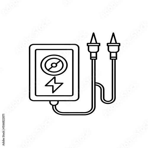 electrical circuit testing icon