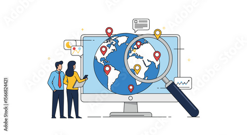 Discovering global opportunities through online research and strategic planning for business growth