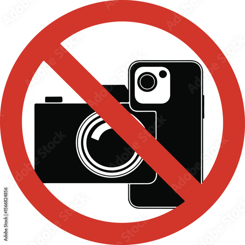 No photo and no phone sign - forbidden sign