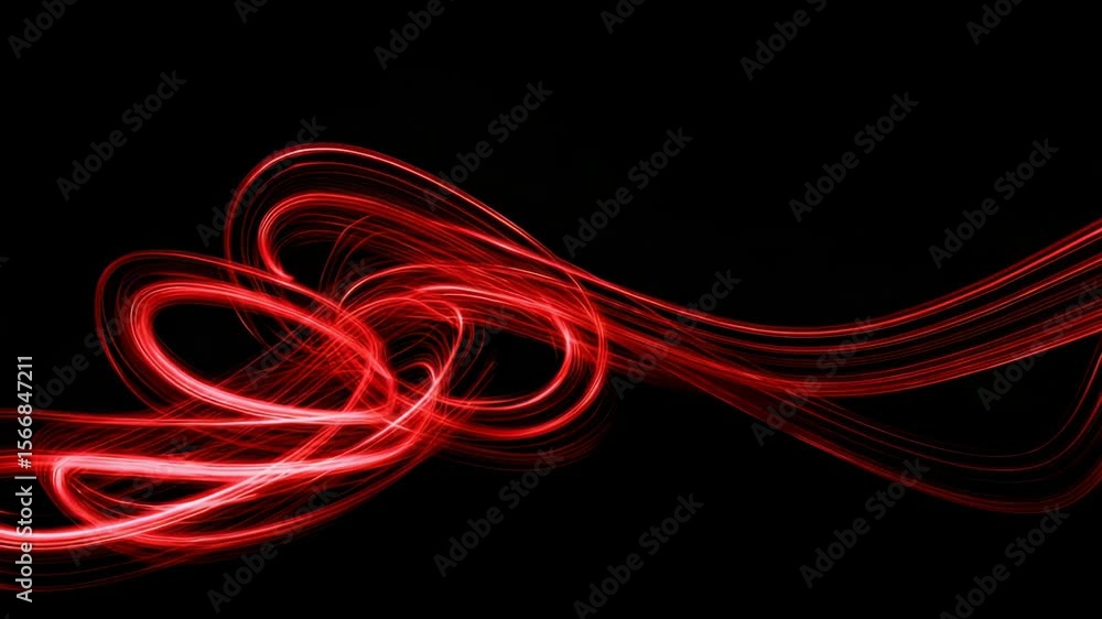 Dynamic Red Light Trails Creating Abstract Artistic Visuals Dynamic Red Light Trails Creating Abstract Artistic Visuals