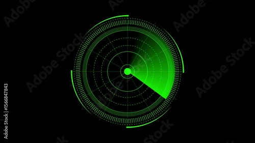 Wallpaper Mural Radar screen  Signal transmitted sonar radar .Radar point to detect enemy position. Abstract HUD element with round core and electronic circuit animation. Radar screen animation on black background Torontodigital.ca