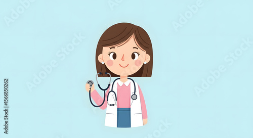 Doctors and nurses with stethoscopes working together in a hospital setting