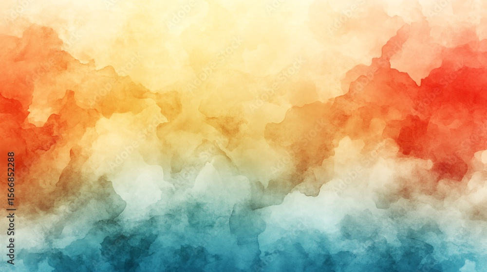 Obraz premium abstract watercolor gradient background with warm and cool colors for design and art projects