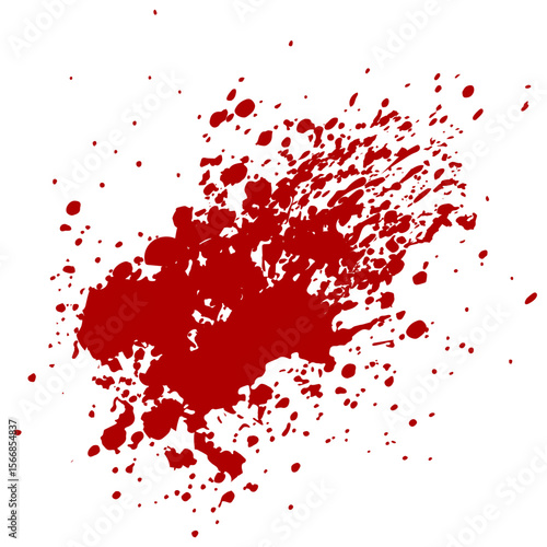 Blood Splatter Splash Stain Illustration Vector