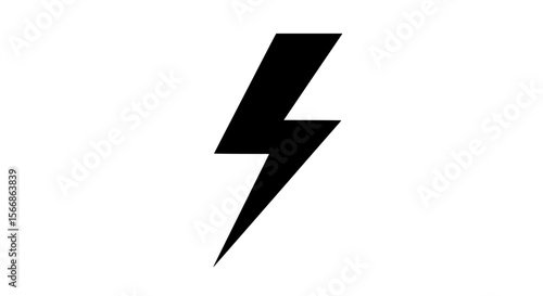 Free Download Dynamic Lightning Bolt Silhouette for Power Energy and Speed Concepts - GFXLoad