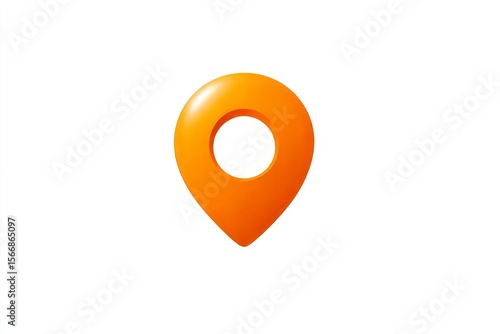 Free Download Vibrant Orange Location Pointer Enhancing User Experience and Navigation - GFXLoad