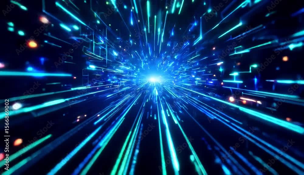 Dynamic abstract light pattern explosion Dynamic abstract light pattern explosion