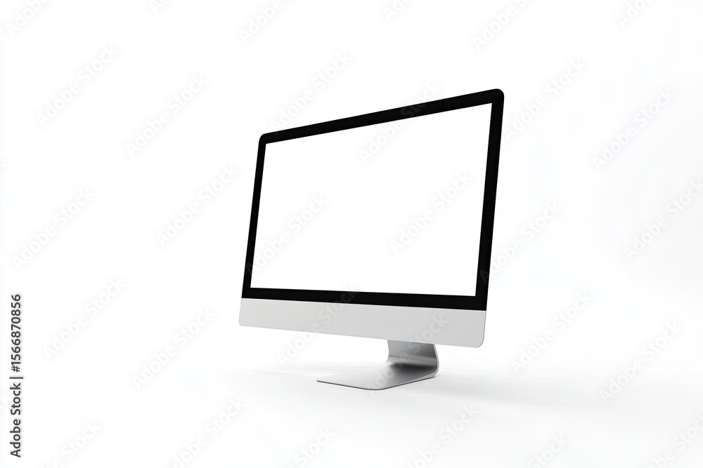Sharp Image of Computer Monitor on a White Background Sharp Image of Computer Monitor on a White Background