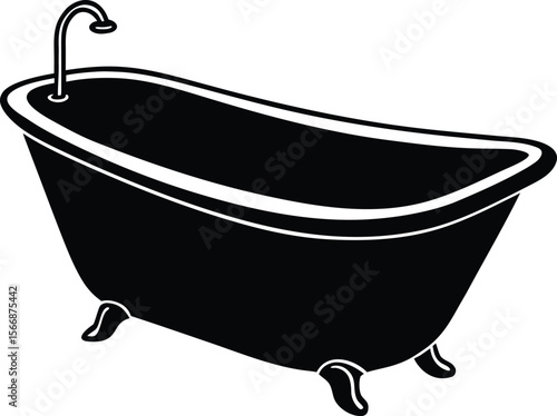 bathtub on white background (1).eps