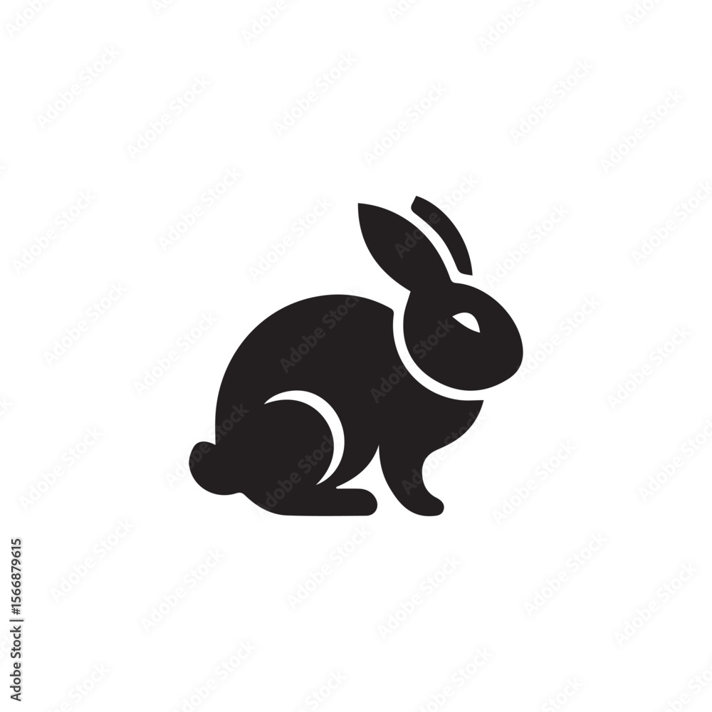 Obraz premium rabbit vector logo