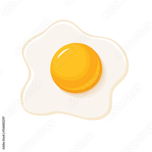 Fried Egg Icon Isolated on a Transparent Background 