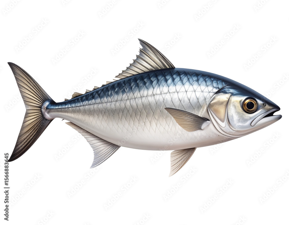 Fototapeta premium Bain Fish Swimming with Gentle Water Ripples, isolated on a transparent background