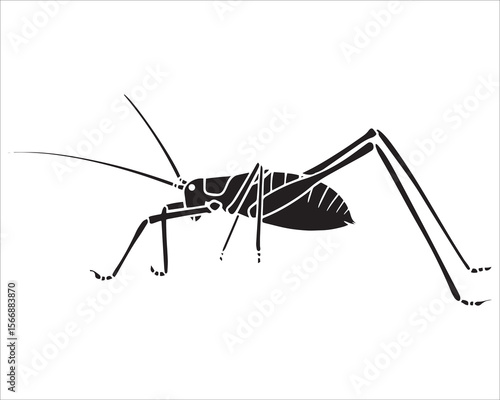 Grasshopper Silhouette Icon