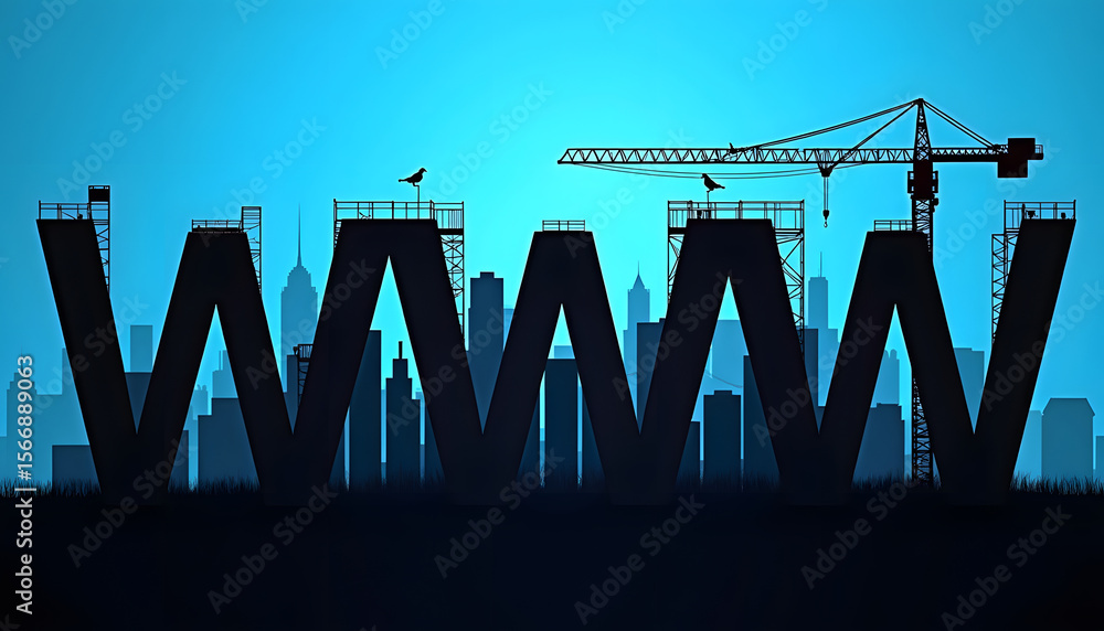 Obraz premium The internet's growth is symbolized by a