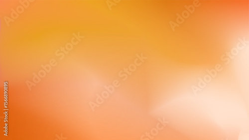 Warm Orange to White Gradient Backdrop: Soft Noise Texture, Seamless Grain Blend & Inviting Copy Space - Abstract Background