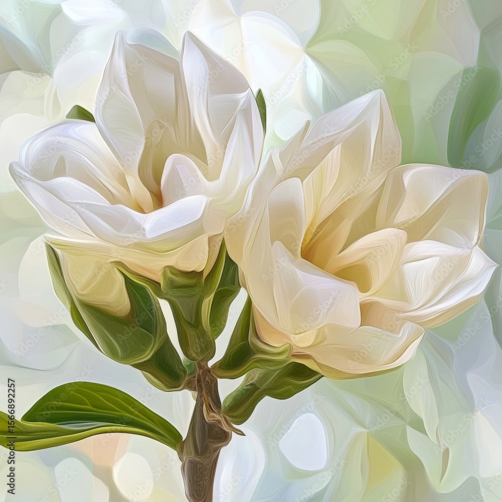 Obraz premium Adenium abstract 0258