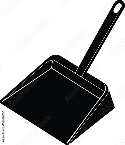 dustpan on white background (1).eps