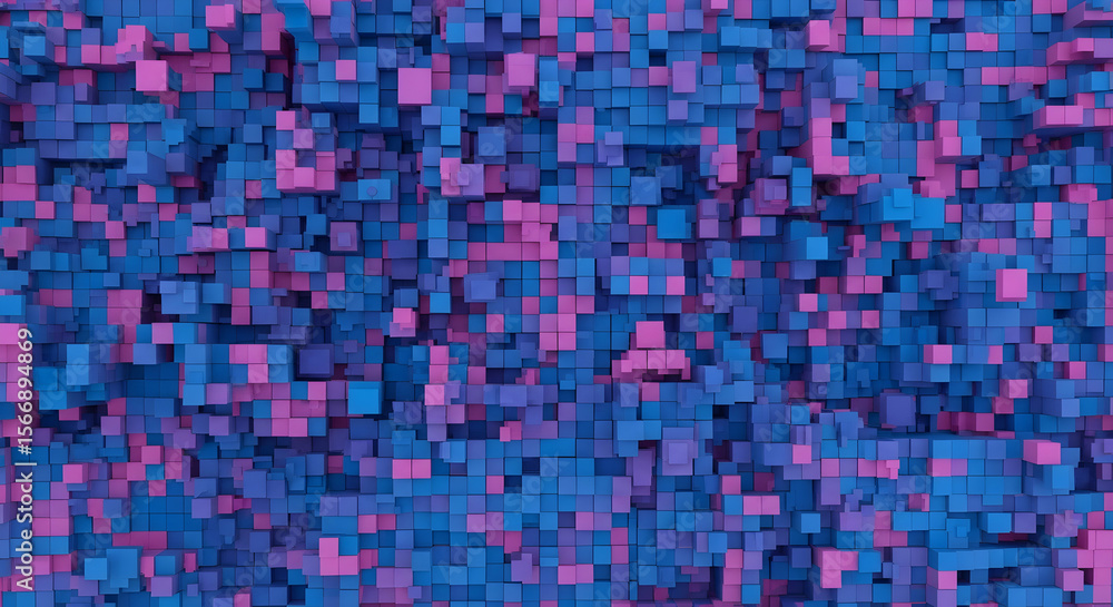 Fototapeta premium Abstract geometric cubes pattern