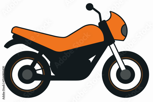 Orange and black motorcycle vehicle transport
