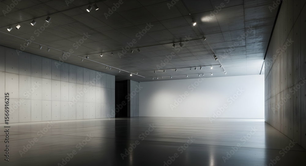 Obraz premium Empty modern gallery space