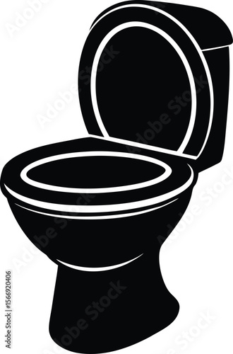 toilet on white background (1).eps