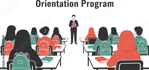 Orientation program welcome students back to school college university event