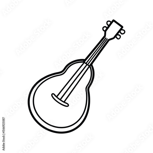 mandolin line art