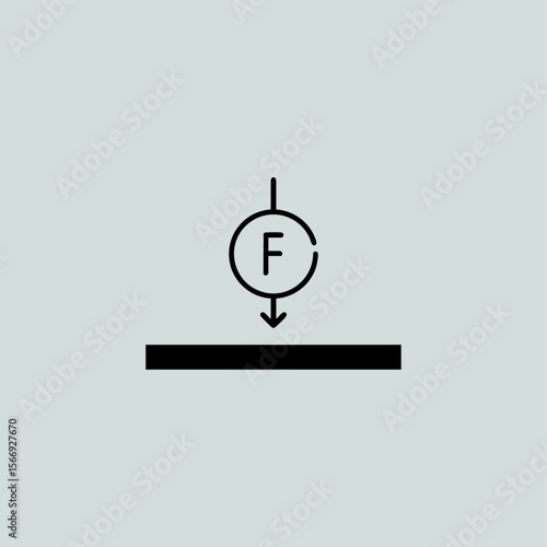 Force icon logo flat vector design