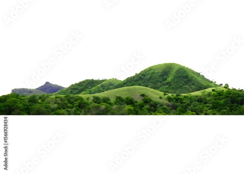 Wallpaper Mural  panorama island hill mountain isolated on white background PNG ,AI GENERATED Torontodigital.ca