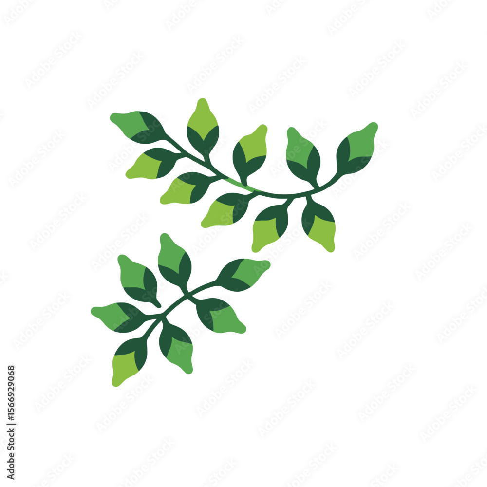 Green Leaves Illustration - Botanical Design Element - Vector Art for Nature Inspired Projects - Simple Leaf Graphics - Eco Friendly Theme Green Leaves Illustration - Botanical Design Element - Vector Art for Nature Inspired Projects - Simple Leaf Graphics - Eco Friendly Theme