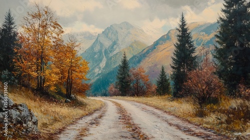 Romanian mountains & trees.