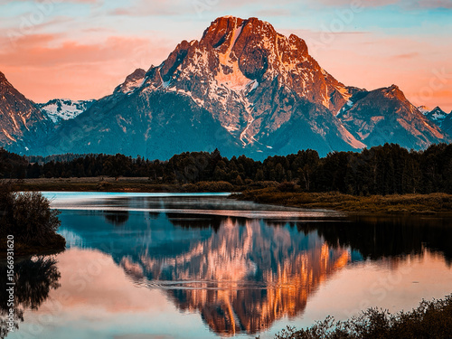 Sunrise Mount Moran Grand Teton National Park